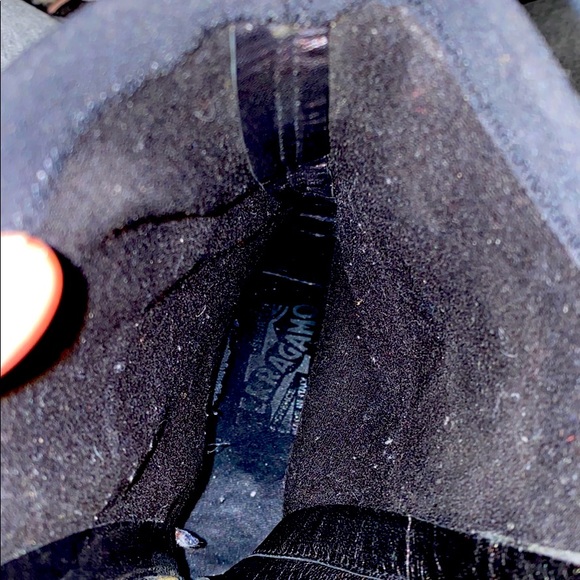 Salvatore Ferragamo Black Leather / Fabric Boots - Picture 6 of 10